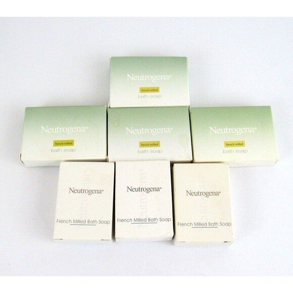 Neutrogena French Milled Bath Soap Travel Size 1.25 Oz Lot of 7 - Picture 1 of 5